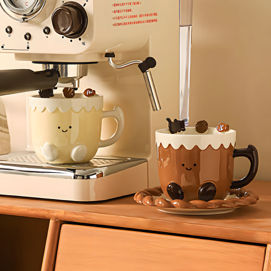 Porcelain Mug & Saucer